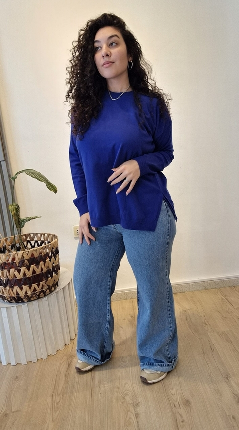 SWEATER TIPO BREMER ANCHO CON ELASTICO ABAJO TALLE UNICO