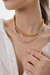 Imagem do Chocker riviera baguete cristal dourado