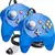 Conjunto de Controles para N64 (2 Controles) - Design Ergonômico - loja online
