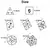 Conjunto de Dados 7pcs - Starlight Glitter | RPG/D&D, Pathfinder