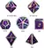 Conjunto de dados de metal 7pcs - Coloridos | RPG/D&D, Pathfinder - Loja Salvando Progresso