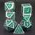 Conjunto de dados de metal 7pcs - Escamas de Dragão | RPG/D&D, Pathfinder - Loja Salvando Progresso