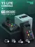 Console de videogame retrô com controle Arcade, incluindo joystick e botões coloridos, ideal para jogos clássicos.