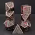 Conjunto de dados de metal 7pcs - Escamas de Dragão | RPG/D&D, Pathfinder