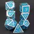 Conjunto de dados de metal 7pcs - Escamas de Dragão | RPG/D&D, Pathfinder na internet