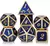 Conjunto de dados de metal 7pcs - Coloridos | RPG/D&D, Pathfinder na internet
