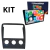 KIT Moldura 2 din Ar Analógico + Multimídia Roadstar 9"