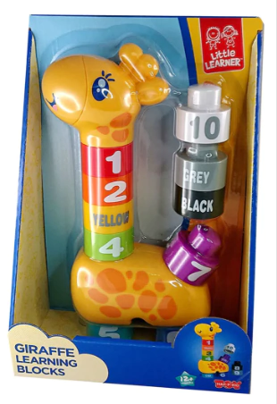 Jirafa Aprendizaje Con Bloques Encastrables Y Letras