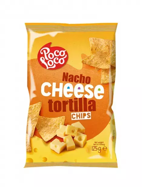 Tortilla Chips Poco Loco Nacho Cheese 125g - comprar online