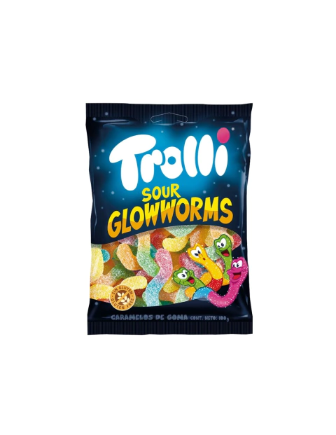 Bala Trolli Sour Glowworms 100g - comprar online
