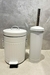 SET TRAMADO BLANCO: tacho + escobilla - comprar online