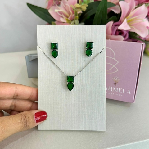 Conjunto duplo verde esmeralda - comprar online