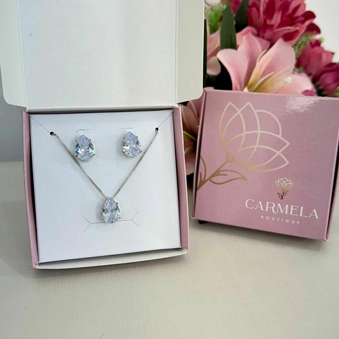 Conjunto gota cristal - comprar online