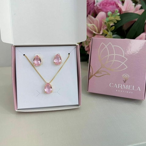 Conjunto gota rosa - comprar online