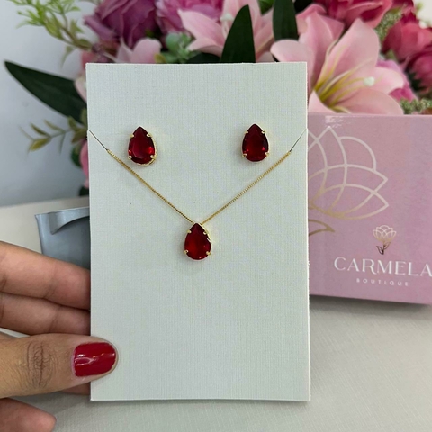 Conjunto gota vermelho - comprar online