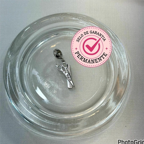 Berloque Profissão Cabeleireiro(a), Barbeiros, Hairstylist - Aço inoxidável, com garantia permanente - comprar online