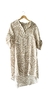 Vestido zebra beige