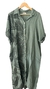 Vestido palms lino verde camisero