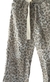 Pantalon animal print lino liviano palazo con cinturon - comprar online