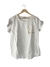 Remera manga broderie blanca