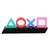 Lâmpada Decorativa de Controle de Voz para Playstation Player, Jogo Icon Light na internet