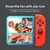 Nintendo switch cinza neon azul vermelho