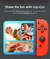 Nintendo switch cinza neon azul vermelho