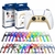 Slim Substituição Clipe Shell para Playstation 5, Controlador Modded, DIY Faix