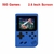 Mini console portátil de videogame retrô manual, 8 bits de 3,0 polegadas, lcd