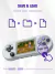 Retro Handheld Game Console para Crianças, Mini Console Portátil - Wolf Games