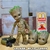 Vida tamanho 1:1 homem da árvore 21cm groot figura de ação galaxy guardians - loja online