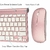 Conjunto ultra fino de teclado e mouse sem fio, receptor USB, 2,4 GHz, compatív - comprar online