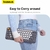 Baseus Teclado Sem Fio Bluetooth 5.0 2.4G USB Silencioso EUA Layout Teclados EN - comprar online