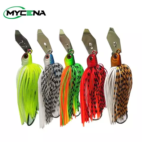 Mycena 9g/13g/16g/19g chatter isca giratória isca de pesca sem ervas daninhas buzzbait wobbler chatterbait para baixo pique walleye peixe