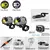 Futuro olhos f150 motocicleta led luzes de nevoeiro veículo elétrico auxiliar estrada condução moto feixe baixo amarelo holofotes super brilhante - Wolf Games