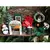 Natal em miniatura caixa de correio ornamentos de resina com filhote de cachorro para natal aldeia decoração de rua acessórios de jardim de fadas - loja online