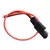 Cabo de extensão automotivo de alimentação sae, 5 peças 18awg 30cm 2 pinos com cabo conector sae cabo de extensão de desconexão rápida - loja online