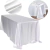 Retângulo cetim toalha de mesa para casamento, pano branco para o Natal, Baby Shower, aniversário, eventos, banquete, Home Decor, mesa de jantar