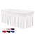 Tampas De Mesa Com Saia, Saias De Mesa Retangular, Tampas De Mesa De Poliéster, Toalha De Mesa Preta, Tampa De Mesa Do Spandex, 6 pés, 6 pés - loja online