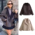 Jaquetas grossas de couro falso femininas, casacos com mistura de lã quente, jaqueta de pelúcia demi-estação, outerwear, outono, inverno, 2024
