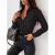 Blusa de botões manga longa feminina, camisa branca casual, tops de escritório, moda feminina, monocromática, primavera, outono, 2023 - loja online