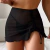 Sexy feminino vê através do vestido de praia de malha, vestido de banho de verão, saia dividida de cintura alta, biquíni fashion, plus size - comprar online