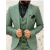 Terno Slim Fit de três peças para homens, jaqueta, colete, calça, lapela Peak, sking noivo, festa diária, casamento formal, ternos de negócios