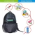 Mochila escolar com estampas de morcego dos desenhos animados para meninos e meninas, mochila de grande capacidade para o grau 1-4 na internet