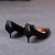 Bombas de couro macio para mulheres, salto alto fino, estilete feminino, preto, tamanho grande, moda sexy, novo, primavera, 2022 - Wolf Games