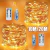 USB LED Copper Silver Wire String Lights, Luzes de fadas impermeáveis, Guirlanda Luz, Natal, Festa de casamento, Decorativo, 5m, 10m, 20m