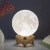 Bateria Powered LED Moon Lamp Com Suporte, Starry Night Light, Decoração do quarto, Kids Gift, 8cm - loja online