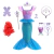 Meninas escala roxa princesa sereia ariel cosplay vestido de halloween vestido de festa de aniversário meninas verão praia vestido de férias - loja online