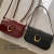 Retro couro de patente bolsa de ombro para mulheres luxo aleta crossbody saco cor sólida axilas saco vermelho crossbody bolsa senhora - Wolf Games