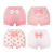 Menina bebê shorts 100% algodão crianças infantil moda listra arco calcinha para 6-24 meses crianças de alta qualidade falbala cuecas presente